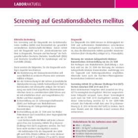 Screening auf Gestationsdiabetes