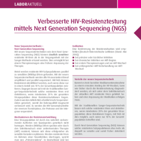 Verbesserte HIV-Resistenztestung mittels Next Generation Sequencing (NGS)